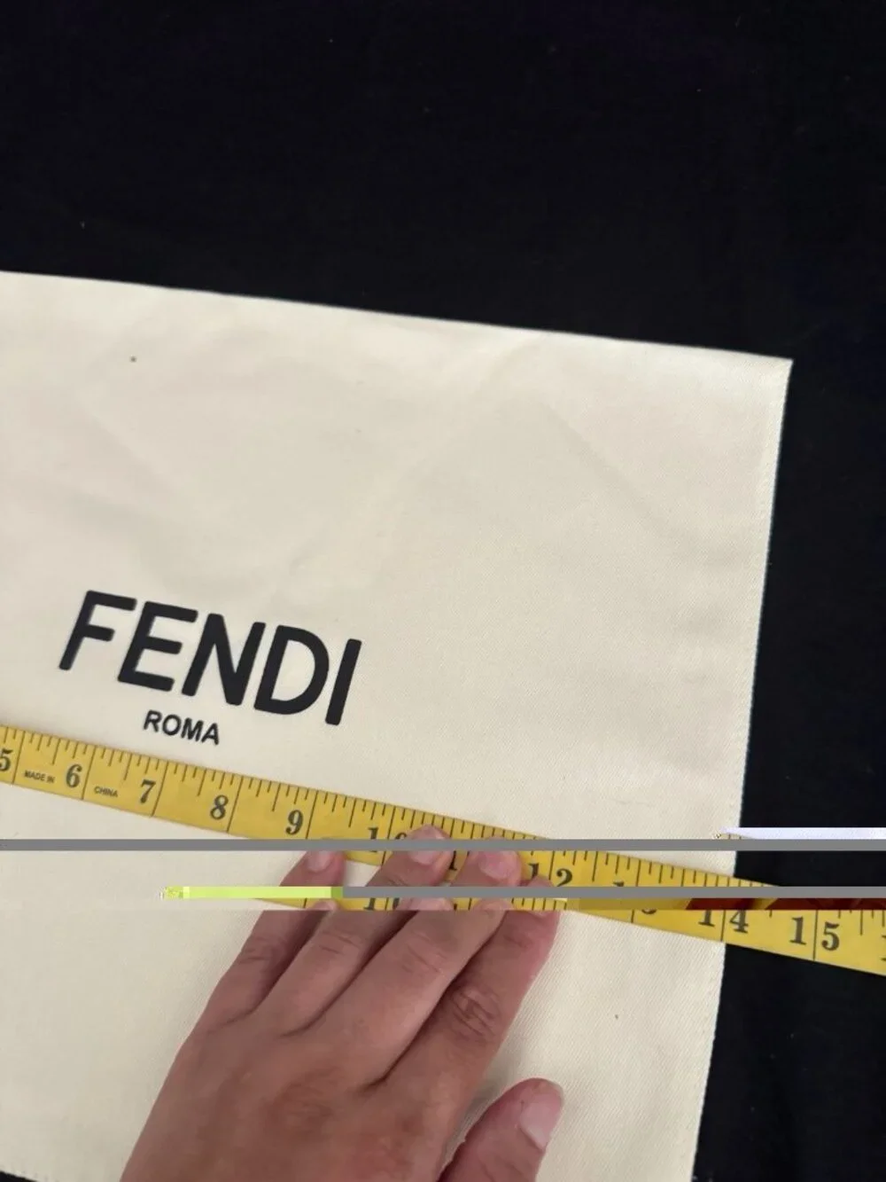 Fendi Dust Bag Storage Solid Ivory 12
